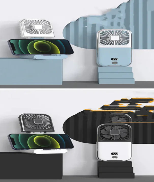 Compact Dual-Mode Cooling Fan, USB Charged