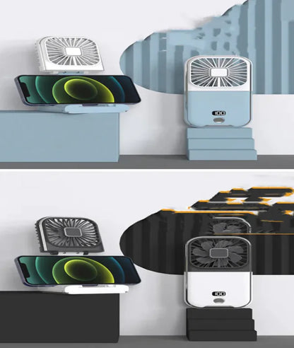Compact Dual-Mode Cooling Fan, USB Charged
