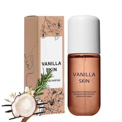 zeleiw autheco Vanilla Coconut Scent Hair &amp; Body Mist Long-Lasting Fragrance Spray 50ml Vanilla Coconut Hair and Body Perfume Spray Gift for Christmas