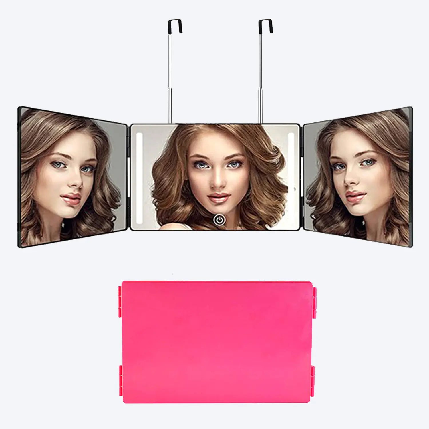 Tri-Fold LED Glam Mirror