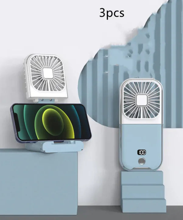 Compact Dual-Mode Cooling Fan, USB Charged