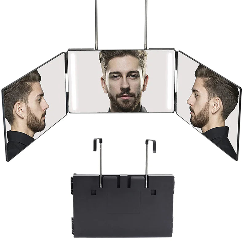 Tri-Fold LED Glam Mirror