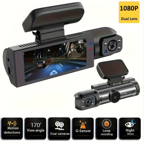 360° Twin Lens Auto Dashcam