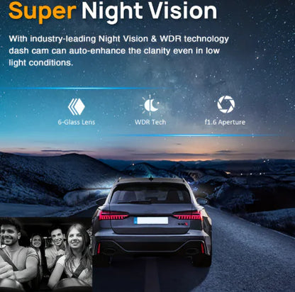 360° Twin Lens Auto Dashcam