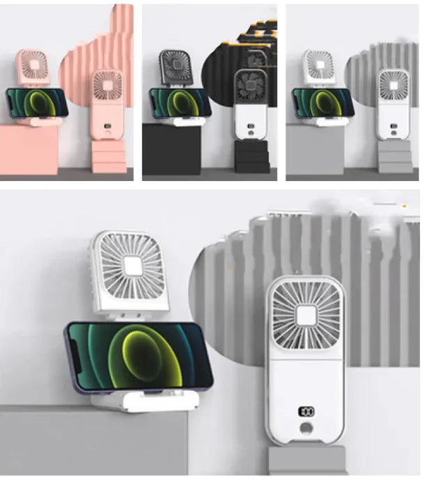 Compact Dual-Mode Cooling Fan, USB Charged