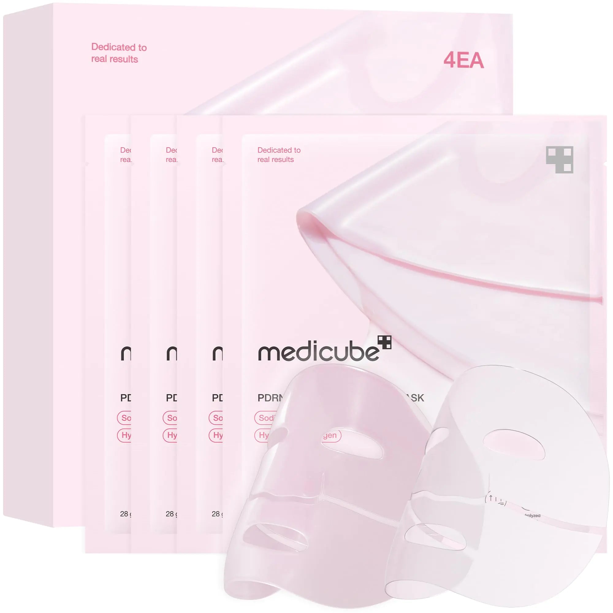 Salmon DNA Night Glow Mask | Pink Collagen Firming Gel | 4 Pack