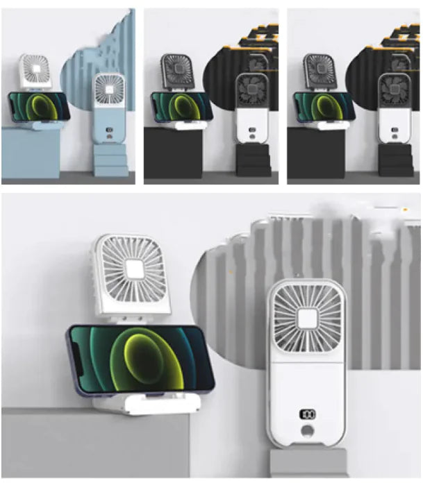 Compact Dual-Mode Cooling Fan, USB Charged