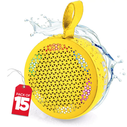 AQUABEAT Waterproof Bluetooth Shower Speaker with LED
