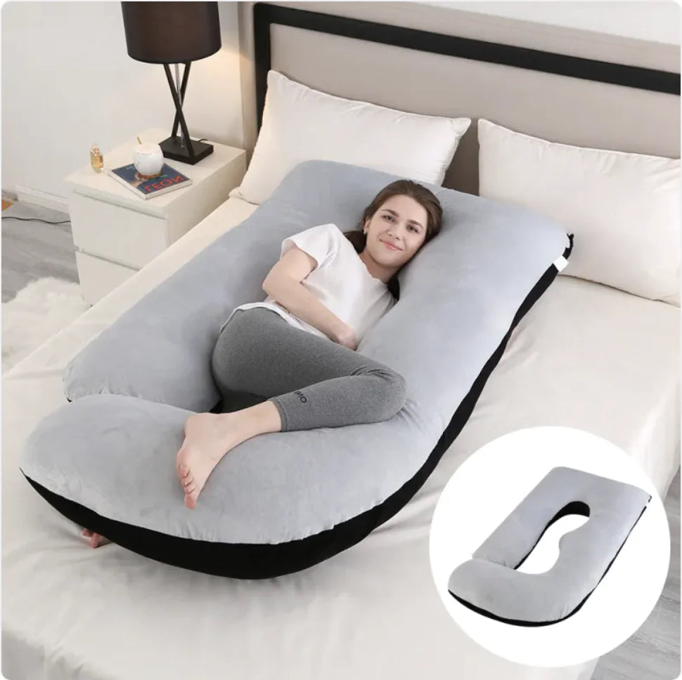 J-Shape Maternity Support Pillow