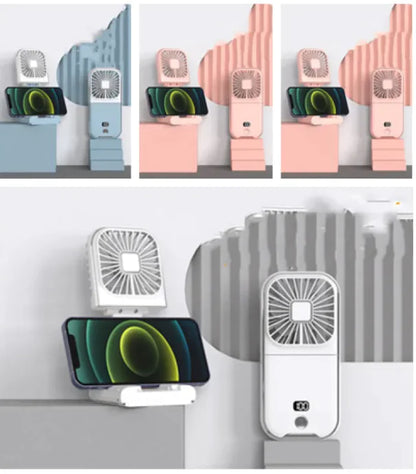 Compact Dual-Mode Cooling Fan, USB Charged