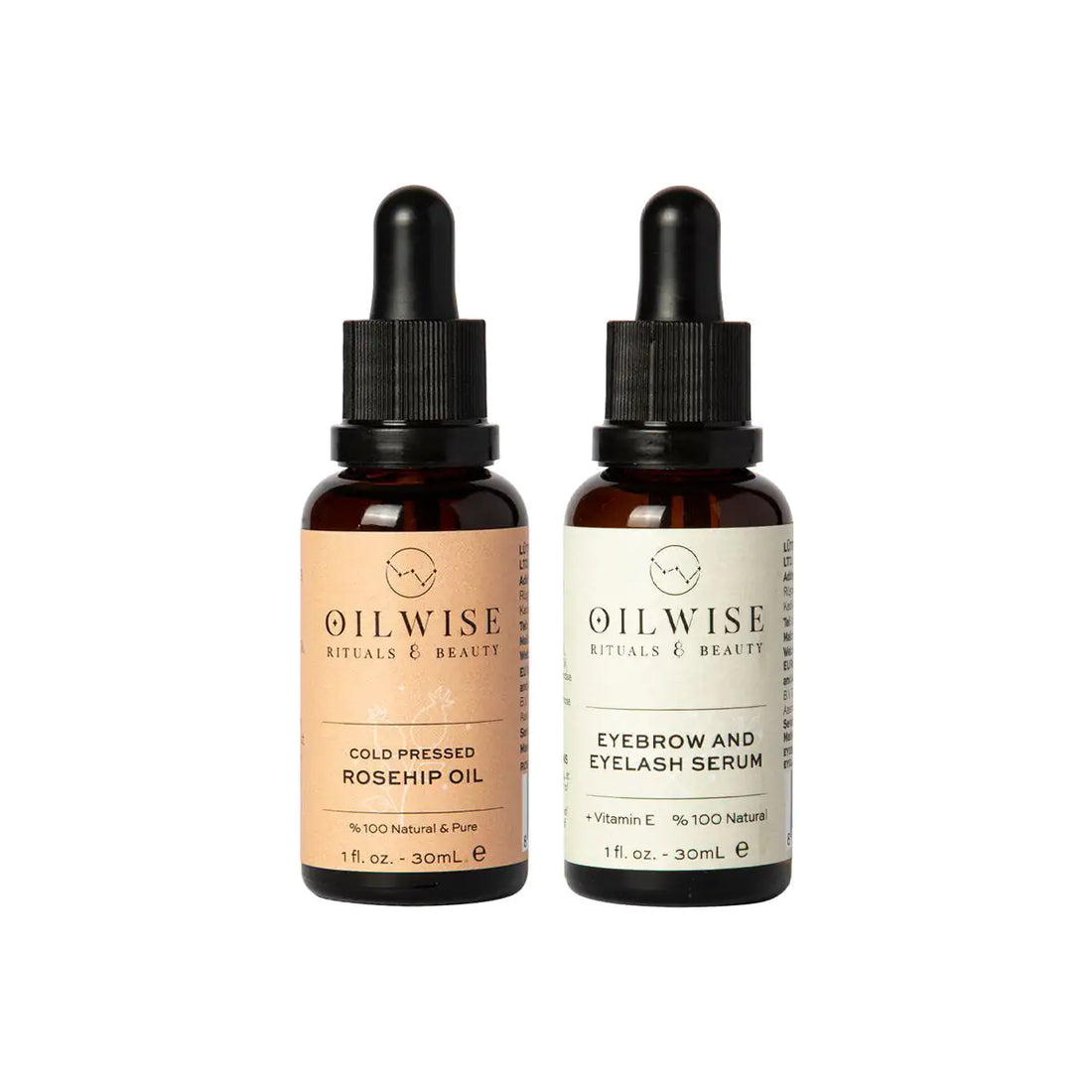 Oilwise Rosehip Seed Oil &amp; Eyebrow and Eyelash Serum Set