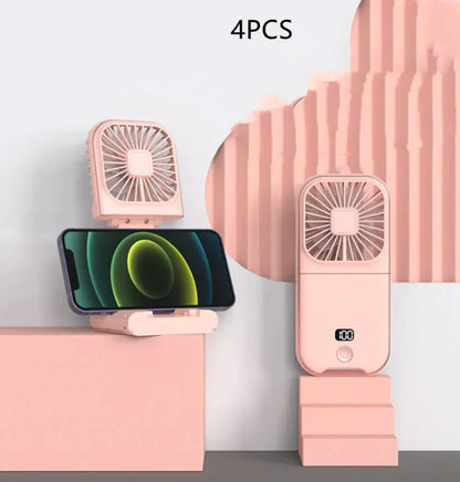 Compact Dual-Mode Cooling Fan, USB Charged