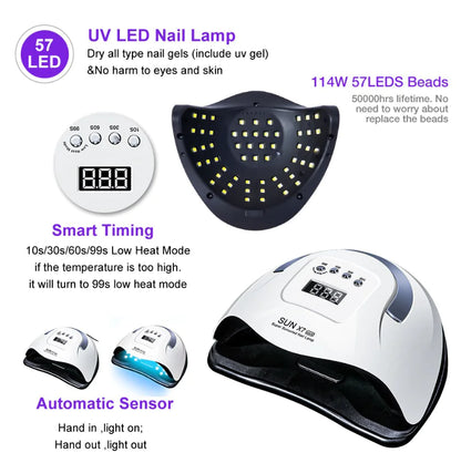 220W UV LED Nail Dryer Professional Manicure Lamp