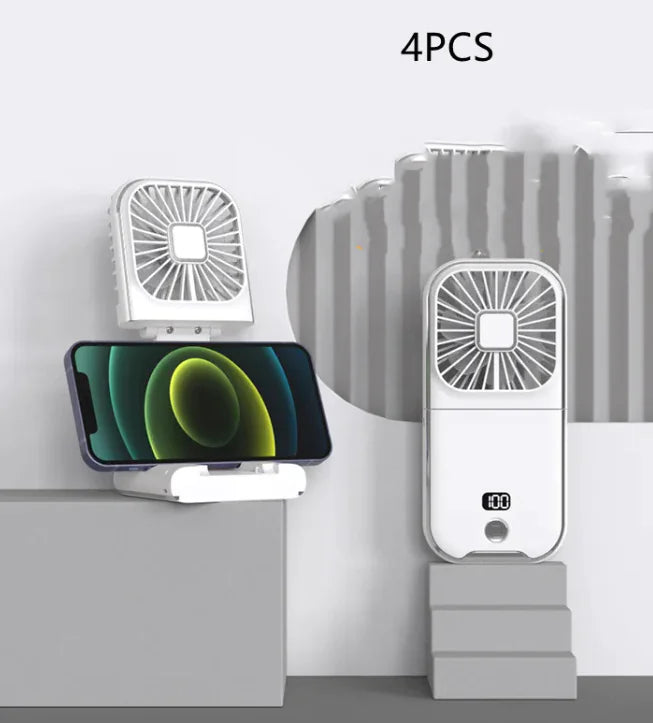 Compact Dual-Mode Cooling Fan, USB Charged
