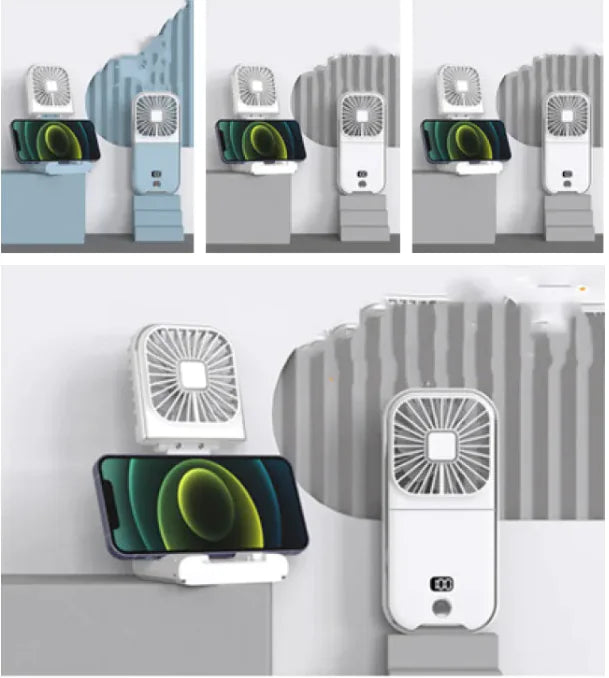 Compact Dual-Mode Cooling Fan, USB Charged