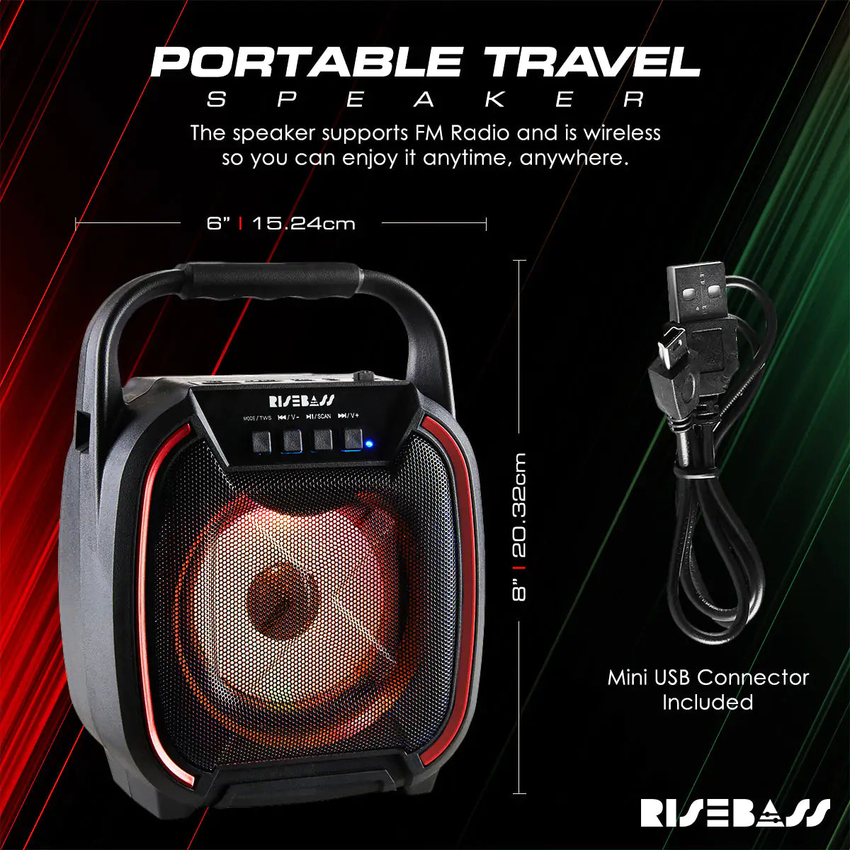 Portable 600W TWS Bluetooth Speaker